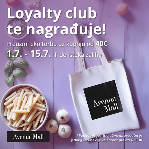 Loyalty club nagrađuje članove eko torbom